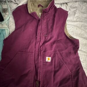Carhartt Purple Sherpa-Lined Vest